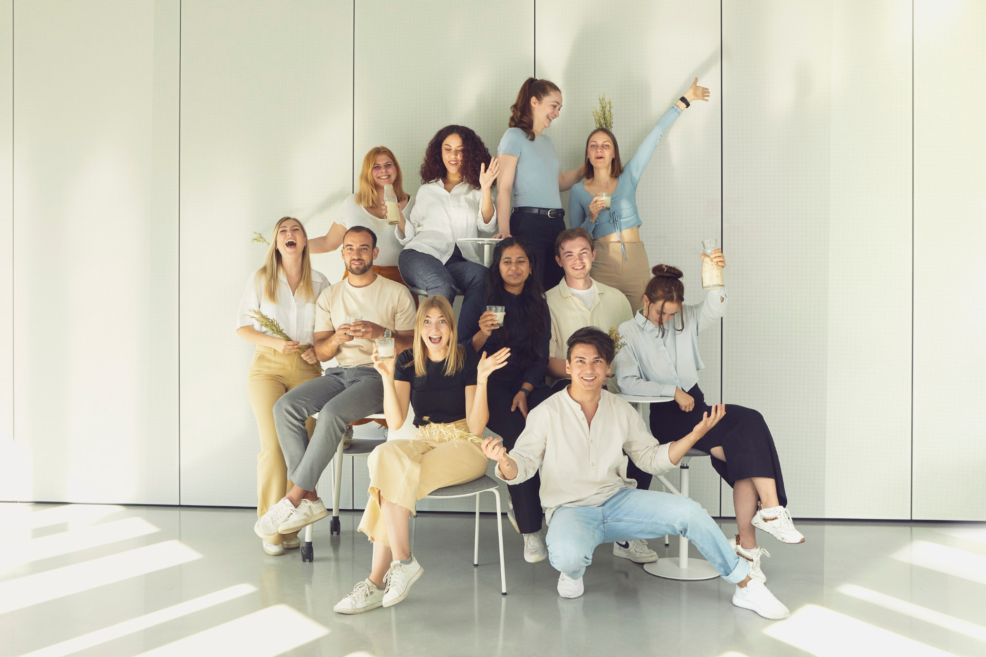 Das OATeam beim gemeinsamen Fotoshooting